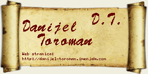Danijel Toroman vizit kartica